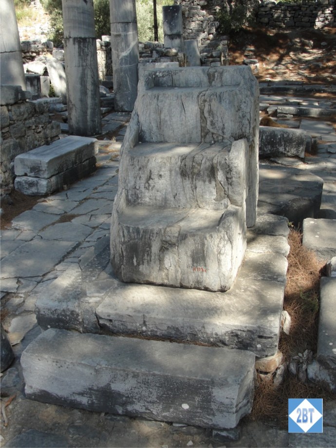 A throne of sorts for a priest(ess) or other important person