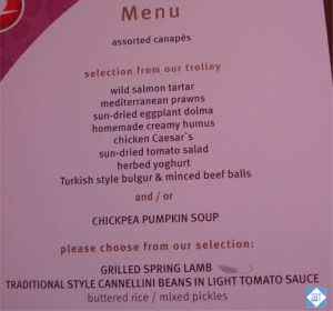 TK Menu Appetizer Entree