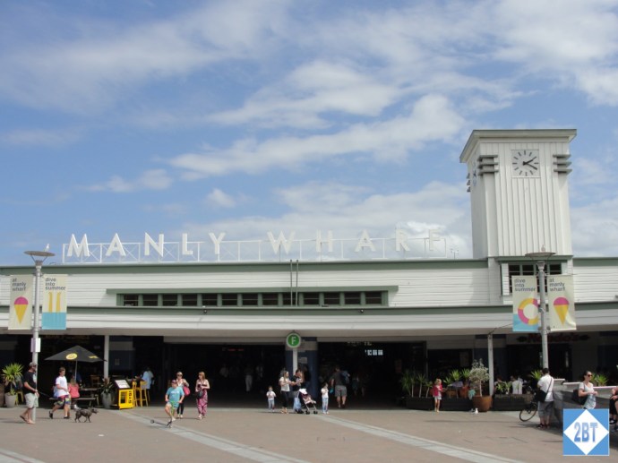 Like the sign says, Manly Wharf