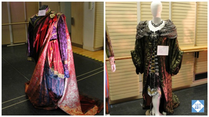 Some of the costumes on display