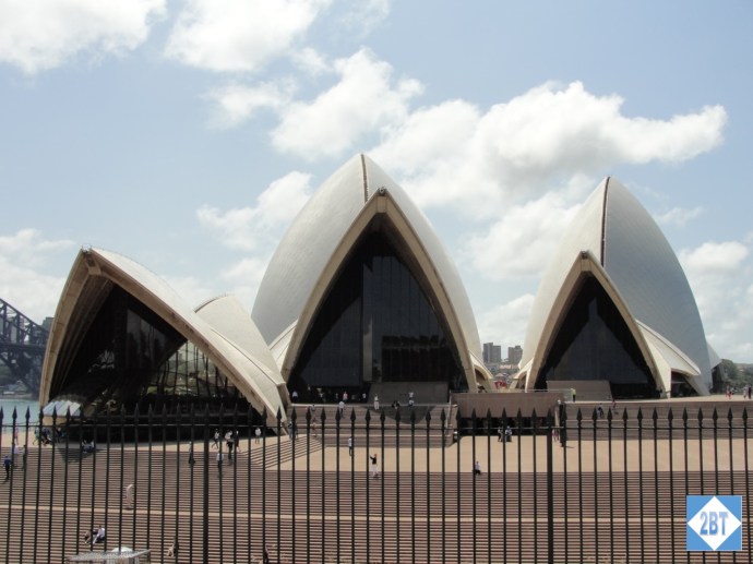 The main entrance as viewed from the botanic gardens