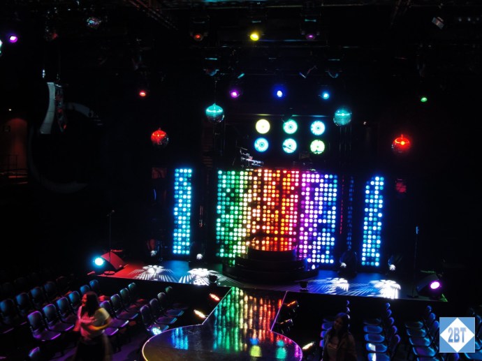 The Studio set up in cabaret mode