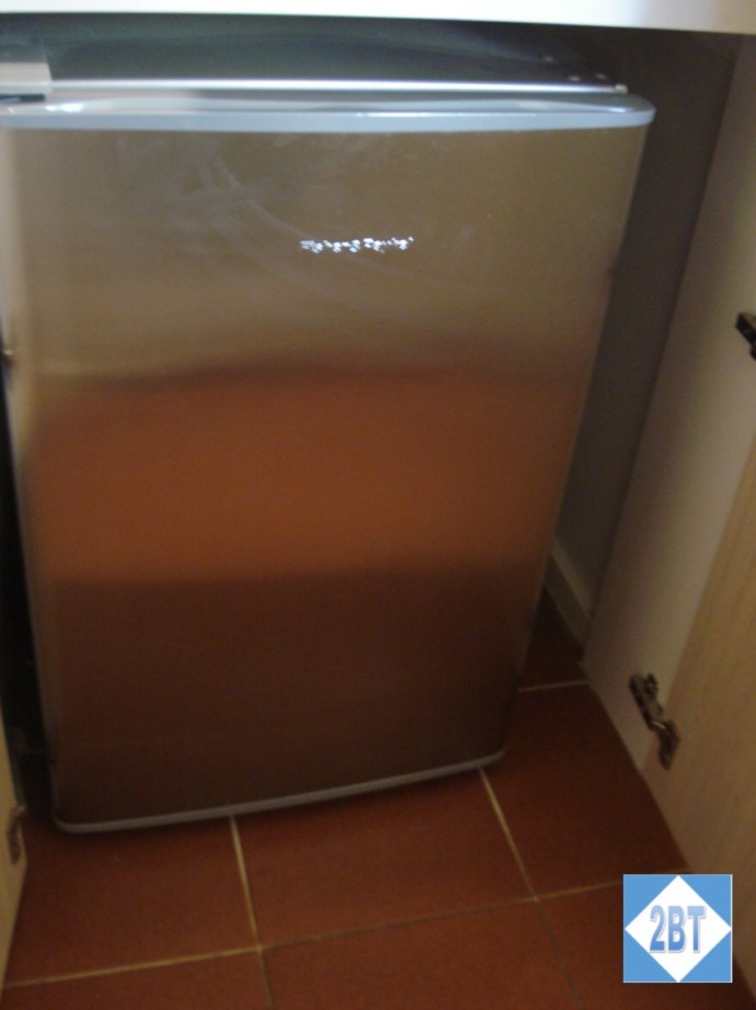 Mini-fridge in a closet