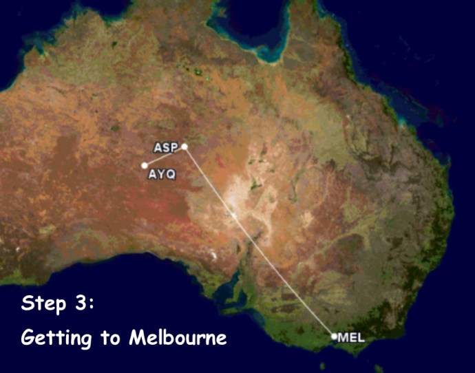 GC Map to Melbourne