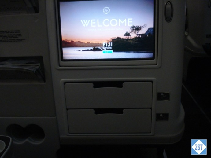 Fiji Airways Business Class TV