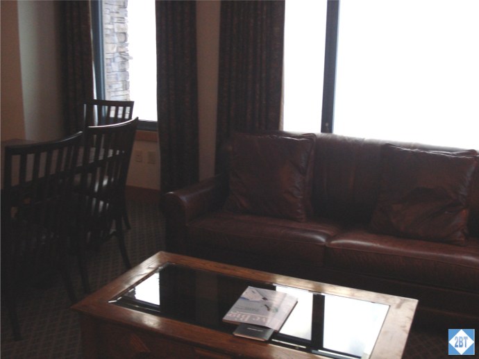 The sleeper sofa could be used if needed. The large dining table seats six comfortably.