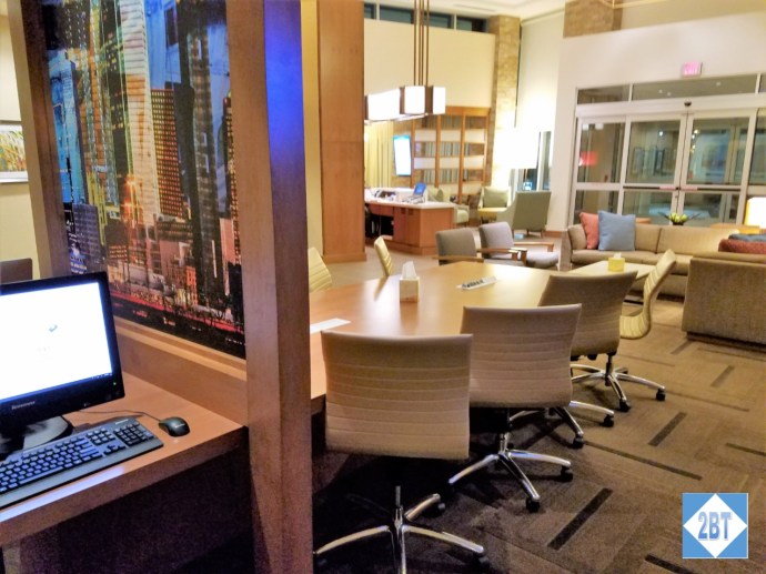 Hyatt Place DFW Business Center and Lobby