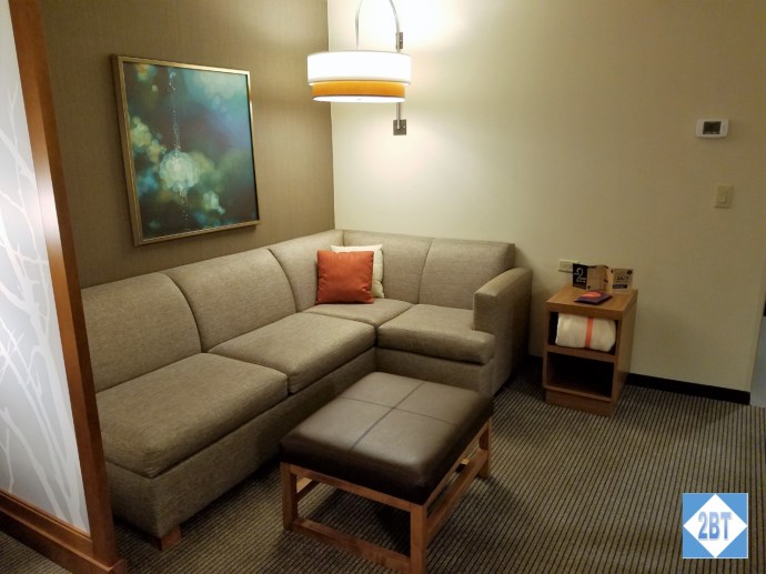 Hyatt Place DFW Sofa and Ottoman