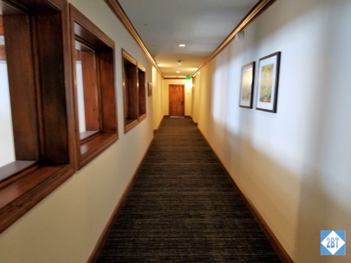 The hallway became my place to do my walking