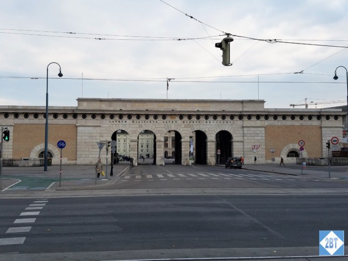 The Äußeres Burgtor commemorates the Battle of Leipsig in 1813