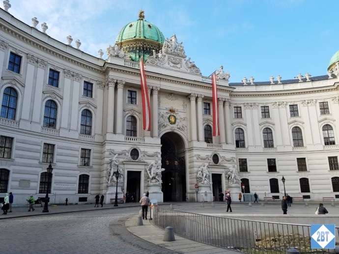 Just one of the many gorgeous facades of Hofburg Palace