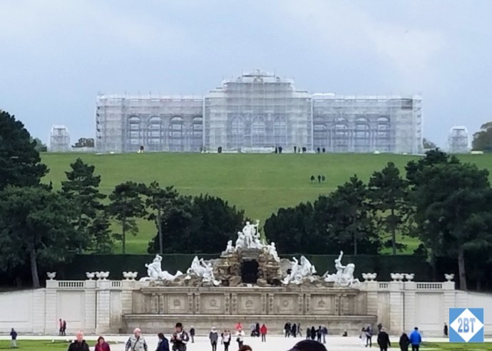 The Neptune Fountain with the Gloriette in the distance